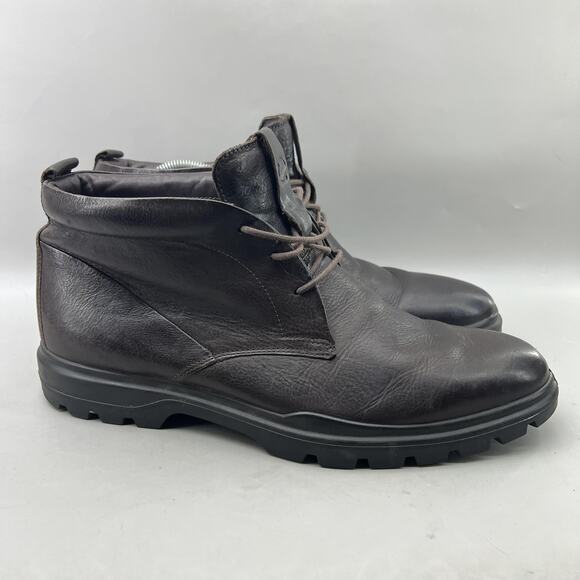 Ecco CityTray Avant Chukka Boots Men Size 12 12.5 US Brown Leather Comfort Shoes main image 6
